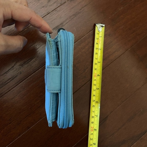 Kipling New Money Small Credit Card Wallet Blue lightweight water resistant - Picture 6 of 12